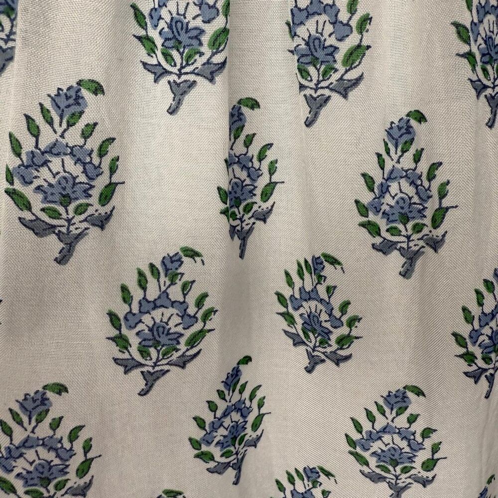 RockFlowerPaper Babydoll Dress Blue & White Bishop Sleeve Size S Boho, Cottageco - Picture 6 of 13